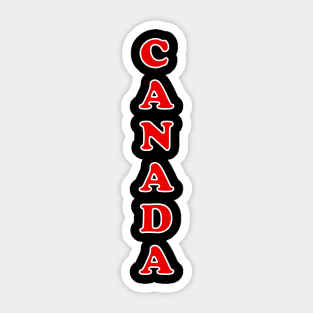 VERTICAL Canada Day Red And white Sticker